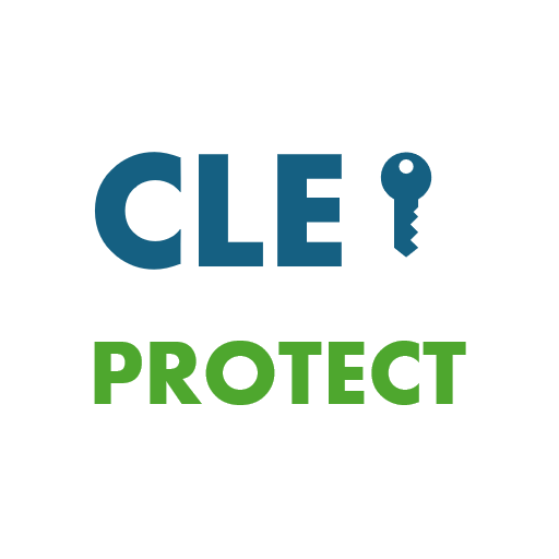 CLEPROTECT.fr Logo de CLEPROTECT, incluant une clé et le texte "CLEPROTECT" en bleu et vert.